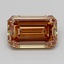 4.03 Ct. Fancy Yellowish Orange Emerald Lab Grown Diamond