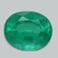9.9x7.9mm  Green  Oval   Emerald