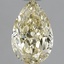 1.00 Ct. Fancy  Yellow Pear Lab Grown Diamond