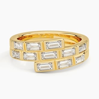 Brenna Baguette Lab Diamond Wrap Ring (1 1/5 ct. tw.)