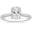 18K White Gold Bliss Diamond Ring, smalltop view