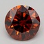 1.18 Ct. Fancy Deep  Orange Round Lab Grown Diamond