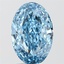 2.09 Ct. Fancy Vivid Blue Oval Lab Grown Diamond
