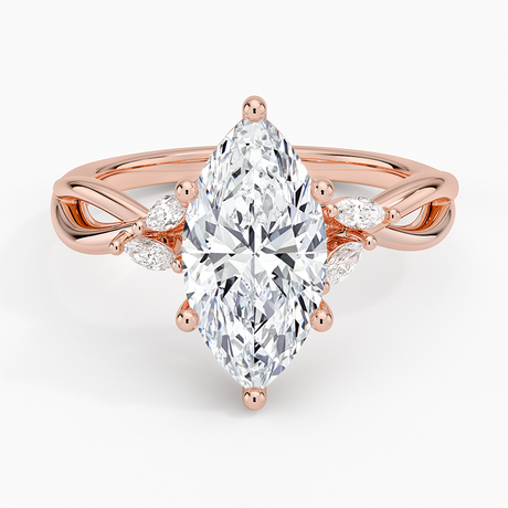 14K Rose Gold Willow Diamond Ring (1/8 ct. tw.)