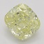 0.74 Ct. Fancy Yellow Cushion Diamond