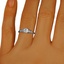 The Christelle Ring, smalltop view on a hand