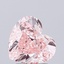 2.06 Ct. Fancy Intense Pink Heart Lab Grown Diamond