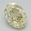 2.58 Ct. Fancy Intense Yellow Oval Lab Grown Diamond