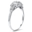 The Izefia Ring, smalltop view on a hand