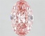 3.67 Ct. Fancy Vivid  Pink Oval Lab Grown Diamond