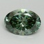 3.02 Ct. Fancy Vivid Green Oval Lab Grown Diamond
