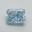 2.43 Ct. Fancy Vivid Blue Radiant Lab Grown Diamond