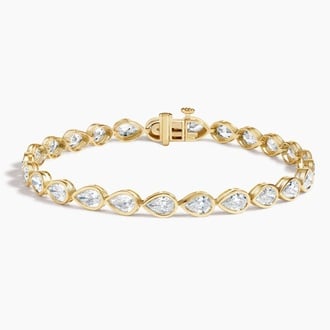 Bezel Pear Diamond Tennis Bracelet (5 ct. tw.)