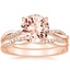 14K Rose Gold Petite Twisted Vine Diamond Bridal Set (1/4 ct. tw.)