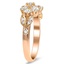 The Krysten Ring, smalltop view on a hand