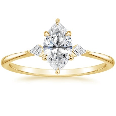 18K Yellow Gold Cometa Diamond Bridal Set