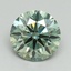 1.15 Ct. Fancy Vivid Green Round Lab Grown Diamond