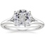 18K White Gold Reverie Solitaire Ring, smalltop view