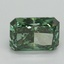 1.57 Ct. Fancy Vivid Pacific Green Radiant Lab Grown Diamond