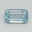 1.01 Ct. Fancy Intense Blue Emerald Lab Grown Diamond