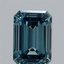 1.05 Ct. Fancy Vivid Blue Emerald Lab Grown Diamond