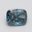 0.90 Ct. Fancy Vivid Blue Cushion Lab Grown Diamond
