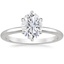 Platinum Esme 1.8mm Ring, smalltop view