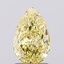 1.47 Ct. Fancy Vivid Yellow Pear Lab Grown Diamond