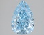 2.10 Ct. Fancy Vivid Blue Pear Lab Grown Diamond