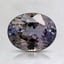 7.8x6.1mm Unheated Violet Oval Tanzanite