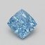 1.51 Ct. Fancy Vivid Blue Cushion Lab Grown Diamond