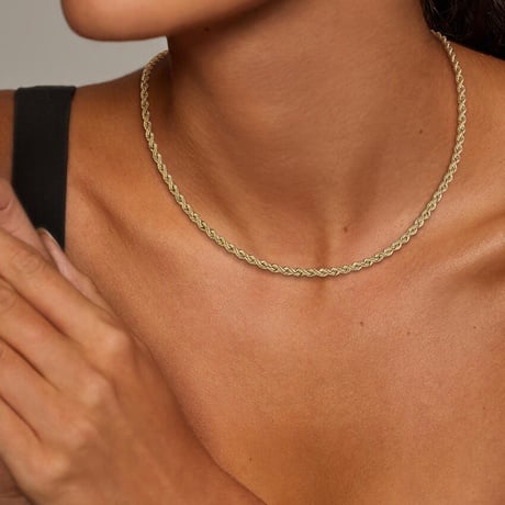Bailey Lightweight Rope Chain Necklace (2.7mm)
