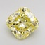 1.30 Ct. Fancy Yellow Cushion Lab Grown Diamond