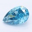 1.05 Ct. Fancy Vivid Blue Pear Lab Grown Diamond