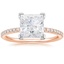 14K Rose Gold Ballad Half Coverage Diamond Ring (1/8 ct. tw.), smalltop view