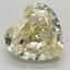 3.70 Ct. Fancy Intense Yellow Heart Lab Grown Diamond