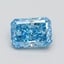 1.51 Ct. Fancy Vivid Blue Radiant Lab Grown Diamond