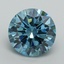 4.01 Ct. Fancy Vivid Blue Round Lab Grown Diamond