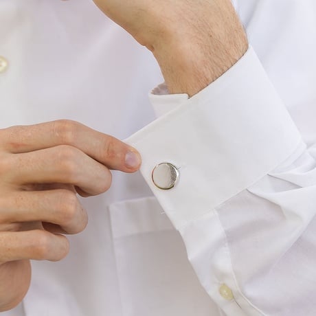 Homme Engravable Round Cufflinks
