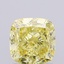 1.29 Ct. Fancy Intense Yellow Cushion Lab Grown Diamond