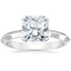 18K White Gold Marlowe Diamond Ring, smalltop view