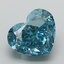 3.14 Ct. Fancy Vivid Blue Heart Lab Grown Diamond
