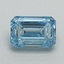 2.70 Ct. Fancy Intense Blue Emerald Lab Grown Diamond