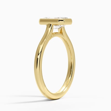 Bezel Set Engagement Ring - Luna