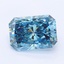 1.06 Ct. Fancy Vivid Blue Radiant Lab Grown Diamond