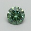 0.61 Ct. Fancy Vivid Pacific Green Round Lab Grown Diamond