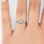 The Helena Ring, smalltop view on a hand
