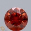 1.24 Ct. Fancy Deep Orange Round Lab Grown Diamond