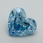 10.04 Ct. Fancy Vivid Blue Heart Lab Grown Diamond