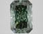 3.01 Ct. Fancy Vivid Green Radiant Lab Grown Diamond